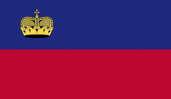 Символическая Иллюстрация Флага Лихтенштейна — стоковое фото