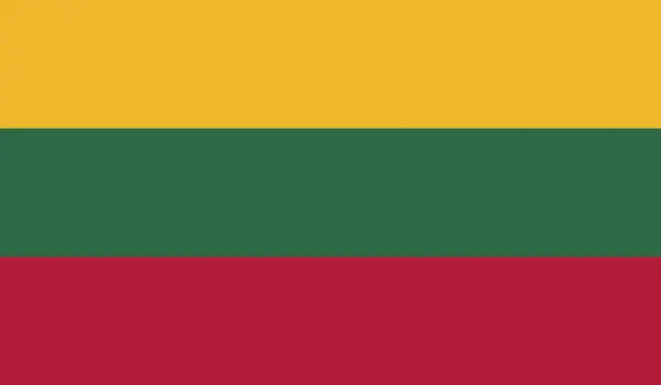Lituania Bandiera Nazionale Segno Ufficiale Simbolo Illustrazione — Foto Stock
