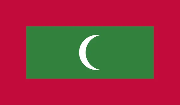 モルディブ国旗公式サインシンボルイラスト — ストック写真