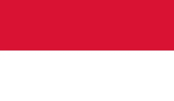 Narodowa Flaga Monako Symbol Oficjalnego Oznaczenia Ilustracja — Zdjęcie stockowe