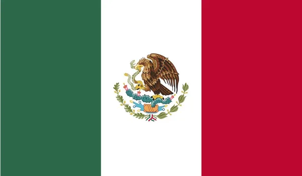 México Bandera País Nacional Signo Oficial Ilustración Símbolos — Foto de Stock