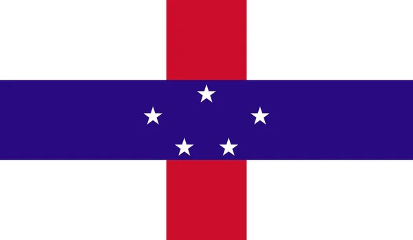 Netherlands Antilles National Country Flag Official Sign Symbol Illustration — Stock Photo, Image