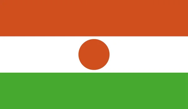 Εθνική Σημαία Της Χώρας Του Νίγηρα Επίσημη Σύμβολο Εικονογράφηση — Φωτογραφία Αρχείου