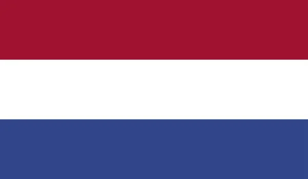 Nederlands Nationaal Land Vlag Officiële Sign Symbool Illustratie — Stockfoto
