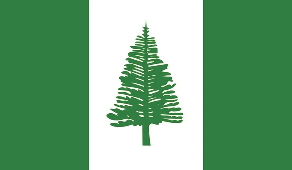 Офіційний Символ Прапора Острова Норфолк — стокове фото