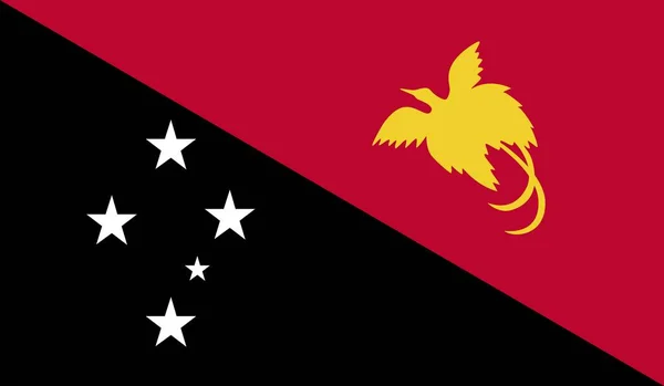 Papua New Guinea National Country Flag Official Sign Symbol Illustration — Stock Photo, Image