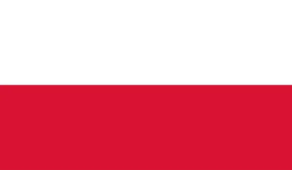 ポーランド国旗公式サインシンボルイラスト — ストック写真