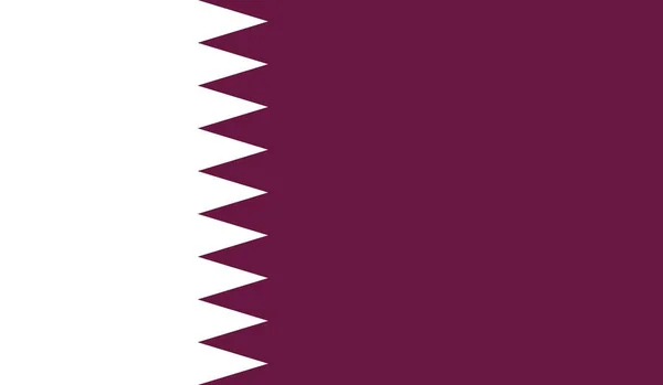 Ilustração Oficial Símbolo Sinal Bandeira País Nacional Qatar — Fotografia de Stock