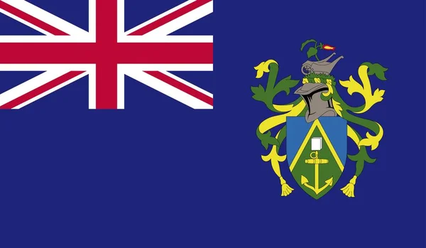 Pitcairn Islands Narodowa Flaga Kraju Oficjalny Znak Symbol Ilustracja — Zdjęcie stockowe