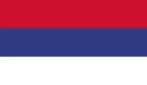 Ilustração Oficial Símbolo Sinal Bandeira País Nacional República Sérvia — Fotografia de Stock