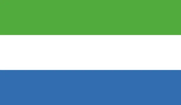 Sierra Leone Nemzeti Ország Zászló Hivatalos Jelkép Illusztráció — Stock Fotó