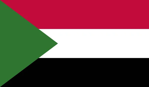スーダン国旗公式サインシンボルイラスト — ストック写真