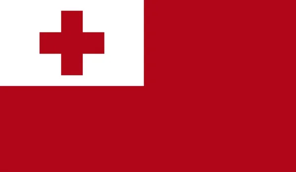 Illustration Symbole Signe Officiel Drapeau National Des Tonga — Photo