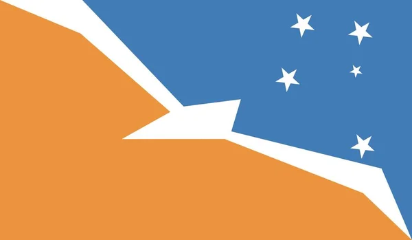 Tierra Del Fuego Province Argentina Národní Země Vlajka Oficiální Znak — Stock fotografie