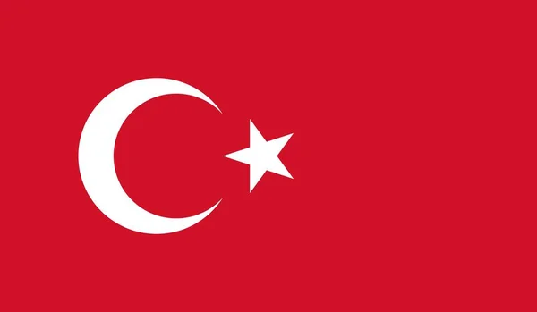 Turquia Nacional País Bandeira Signo Oficial Símbolo Ilustração — Fotografia de Stock