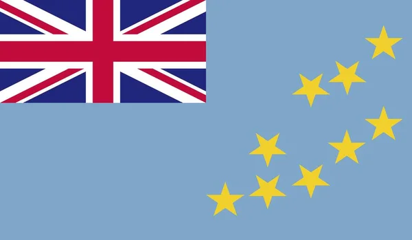 Tuvalu Národní Země Vlajka Oficiální Znak Symbol Ilustrace — Stock fotografie