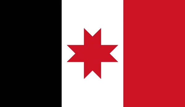 Udmurtia Bandiera Nazionale Segno Ufficiale Simbolo Illustrazione — Foto Stock