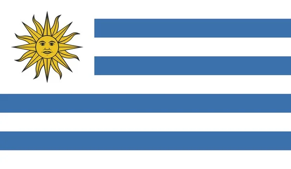 Державний Прапор Уругваю Офіційний Знак Символьна Ілюстрація — стокове фото