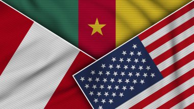 Kamera Amerika Birleşik Devletleri Peru Bayrakları Kumaş Dokusu İllüstrasyon Etkisi