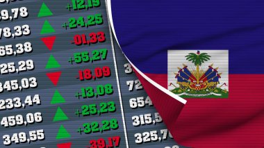 Haiti Bayrak ve Finans, Borsa, Borsa Çizelgesi, Kumaş Dokusu Çizimi