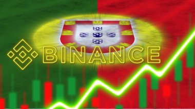 Afganistan Bayrağı Neon Işık Efekti Binans Parası Logosu Radyal Görüntü Kumaş Doku Efekti 3D Resim Efekti