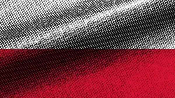 Realist Fabric Texture Effect Wavy Flag Illustration — стокове фото