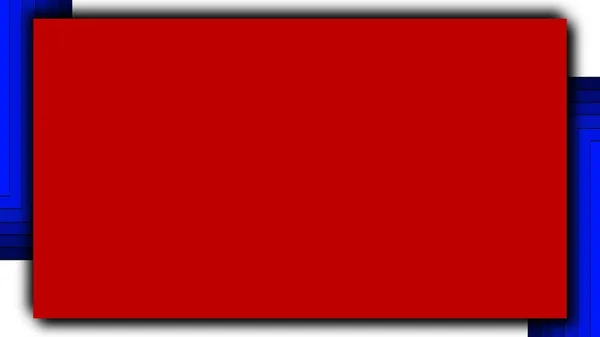 Piros Kék Forma Fehér Háttér Illusztráció — Stock Fotó