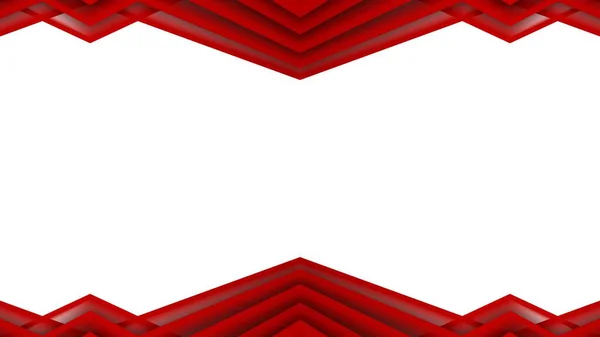 Abstrakter Bildschirmrahmen Rote Zickzackformen Schwarzer Hintergrund Illustration — Stockfoto