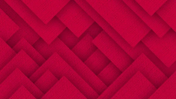Abstraktní Vzor Pozadí Červená Tkanina Textura Komplexní Chaotické Čtvercové Tvary — Stock fotografie