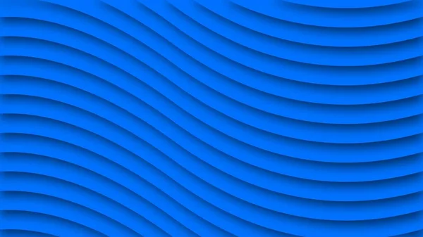 Blue Seamless Wavy Abstraktní Nástěnný Vzor Pozadí Ilustrace — Stock fotografie