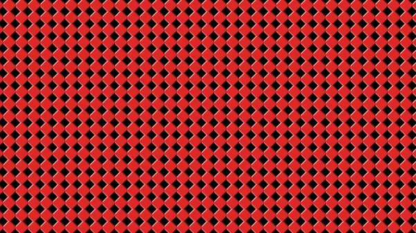 Abstraktní Vzor Pozadí Červené Symetrické Blokové Čtverce Černé Pozadí Ilustrace — Stock fotografie