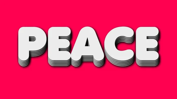 Peace Titles Pink Background Illustration — 스톡 사진
