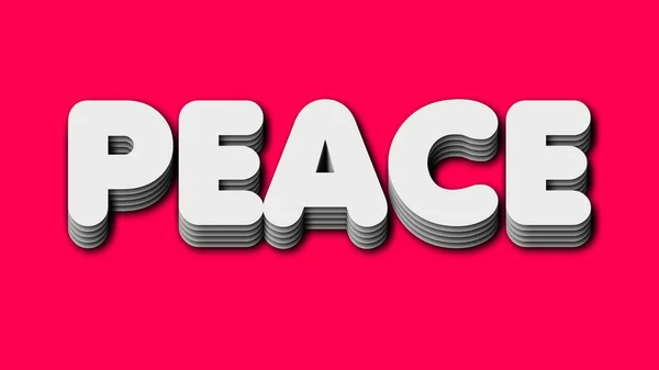 Peace Titles Pink Background Illustration — Stock Photo, Image