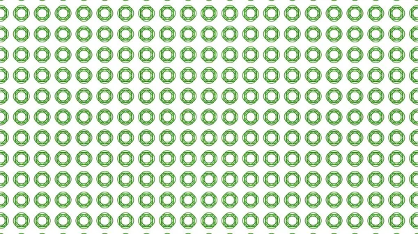 Abstract Pattern Background Green Symmeticous Circles White Background Illustration — 스톡 사진