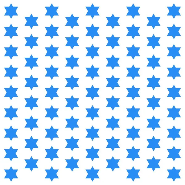 Abstraktní Vzor Pozadí Modré Symetrické Tvary Hvězd Bílé Pozadí Ilustrace — Stock fotografie