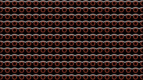 Abstraktní Vzor Pozadí Červeně Bílé Symetrické Vlnité Čáry Kruhové Tvary — Stock fotografie