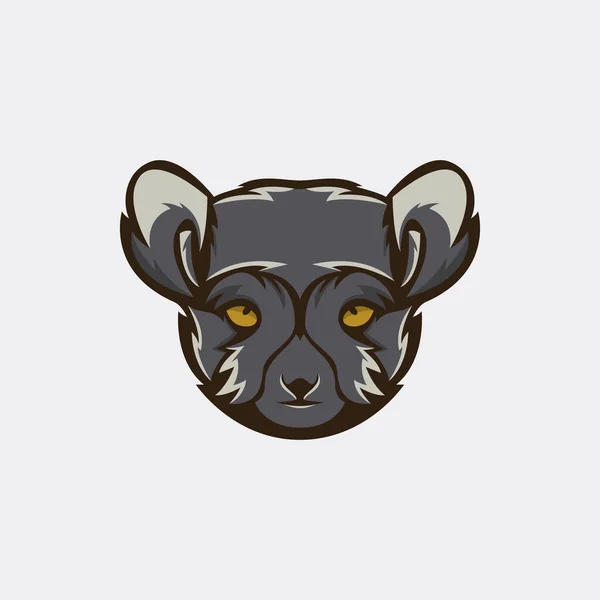 Tatlı lemur maskotu çıkartmalar ve diğerleri için iyidir.