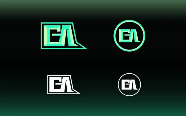 Logotipo Inicial Con Color Brillante Adecuado Para Equipos Deportivos Otros — Vector de stock