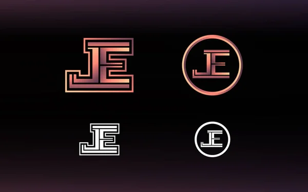 Инициалы Логотип Ярким Цветом Подходит Электронных Спортивных Команд Других — стоковый вектор