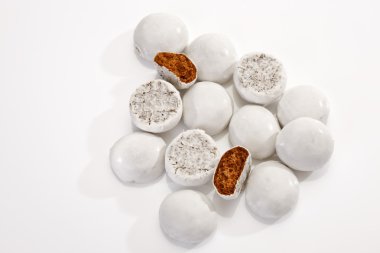 Beyaz coockies yığını