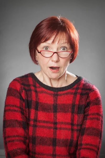 Portrait of red-haired woman — Stock Photo, Image