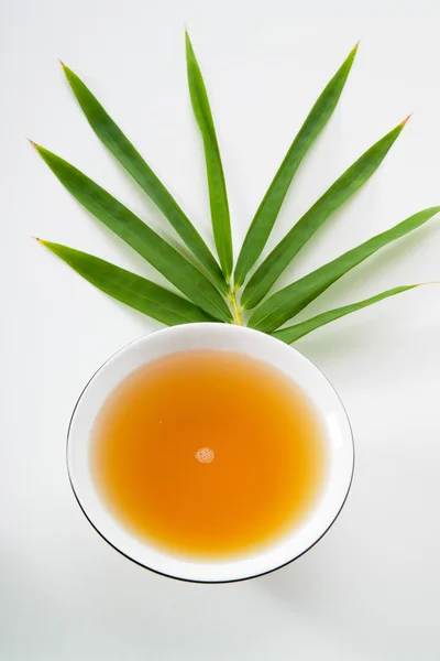 Ceai verde în castron — Fotografie, imagine de stoc