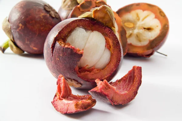 Fresh ripe mangosteens — Stock Photo, Image