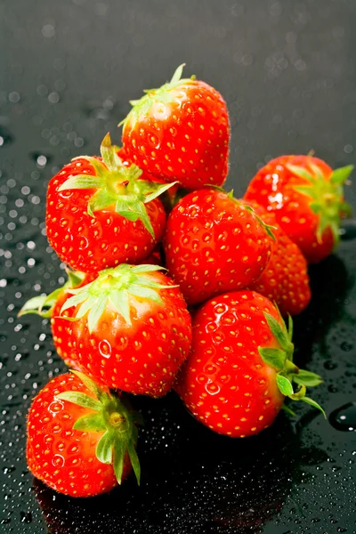 신선한 딸기, 높은 보기 — 스톡 사진