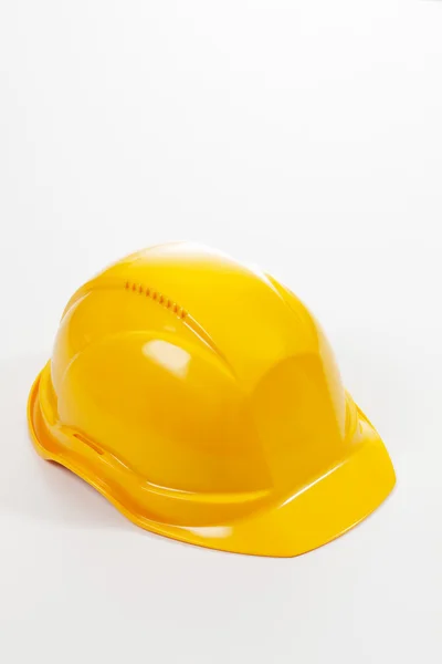 Hardhat amarelo único — Fotografia de Stock