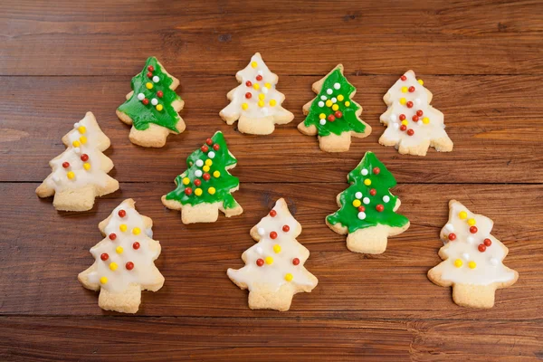 Coloridas galletas de Navidad — Foto de Stock