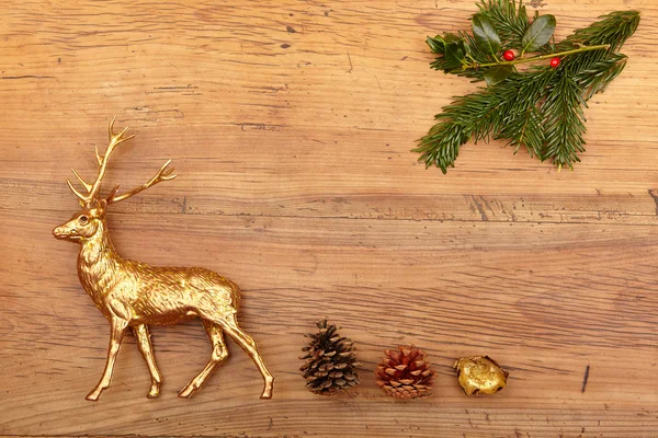 Vánoční dekorace, jelen obrázek — Stock fotografie