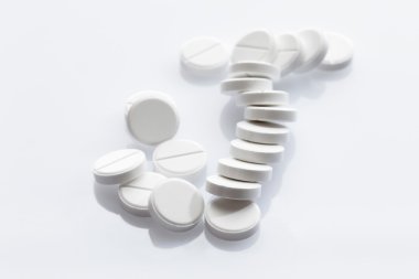 beyaz zemin üzerine Tablet