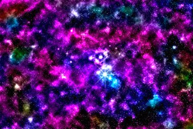 Starfield, yıldız Bulutsusu, renkli arka plan