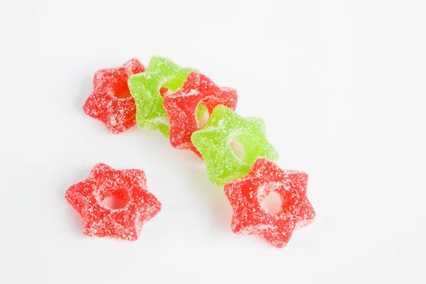 Estrellas de gelatina, rojo, verde —  Fotos de Stock